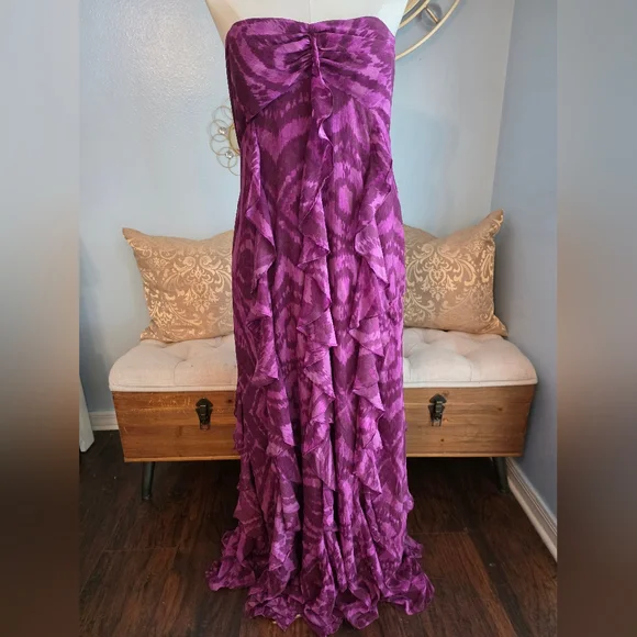 Lauren Ralph Lauren Karilline Strapless Evening Gown - Picture 2 of 11